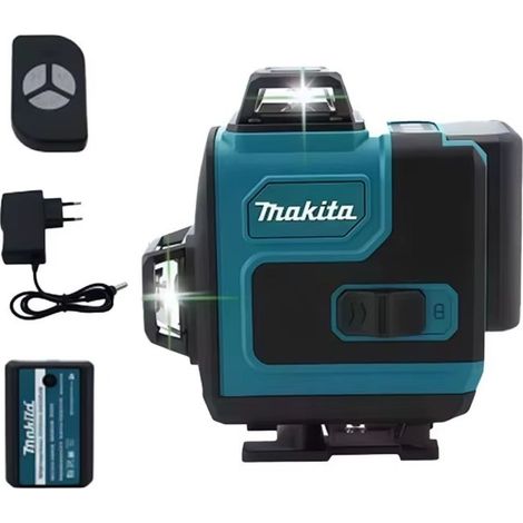 Niveau Laser Vert 16 Lignes 360° Makita, Laser Autonivelant 4D Haute Précision, Machine Nue Sans Fil (1/5)