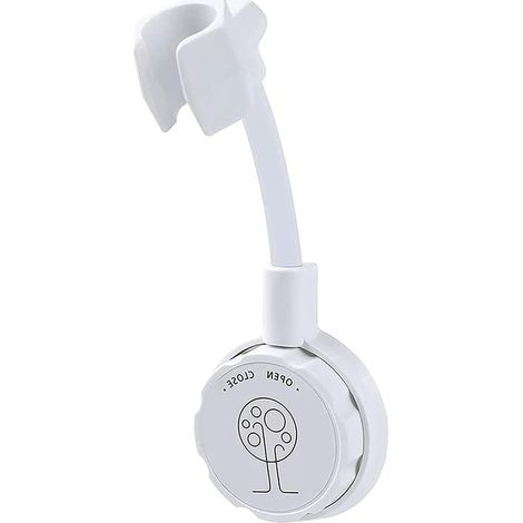 Support de pommeau de douche à ventouse pour salle de bain, support mural amovible et pivotant pour enfants (blanc) (1/5)