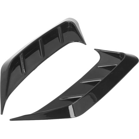 2-teiliges Zierleisten-Set für Autos, Paar glänzend schwarze Rücklichtblenden, universeller Außenrahmen (1/5)
