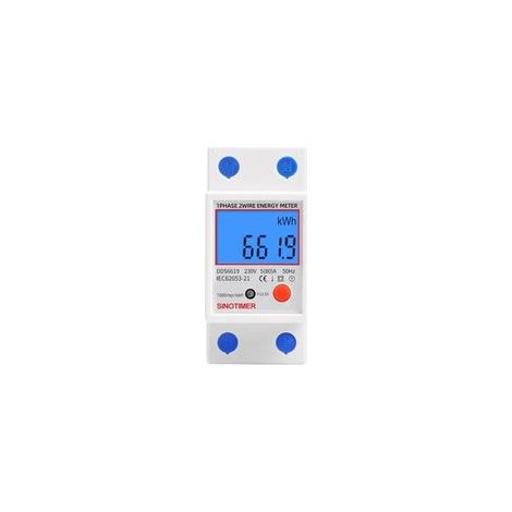 Compteur électrique monophasé, certifié MID, 45 A max. (1/5)