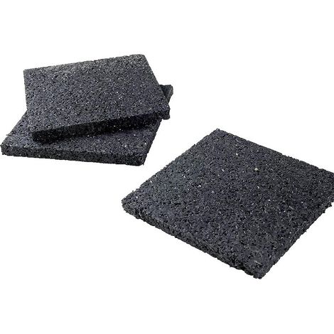Cales caoutchouc Rubberpad paquet de 24 – Dimensions 90 x 90 x 8 mm – Imputrescibles pour chantiers humides – Nivo (1/2)
