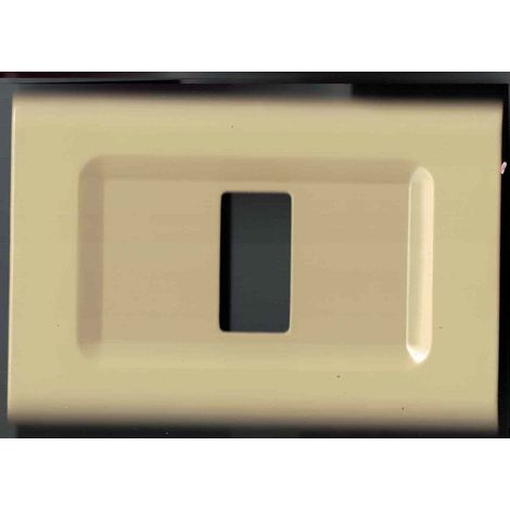 TrAdE Shop Traesio - Placchette Placche In Abs Serie Magic Elite Bticino Compatibili Color Copriprese - Cappuccino -4 fori -