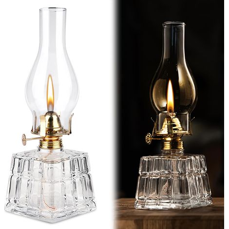 Lampe à kérosène vintage - Lampe à huile - Lanterne tempête pour l'intérieur et le jardin et le camping (1/5)
