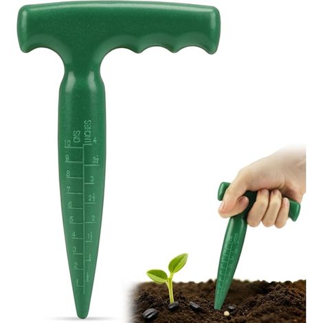 Filiyano – Outil de retournement de terre pour planteuse d'oignons - Fabriqué en plastique avec des graduations pour une plantation précise, cet outil (1/5)