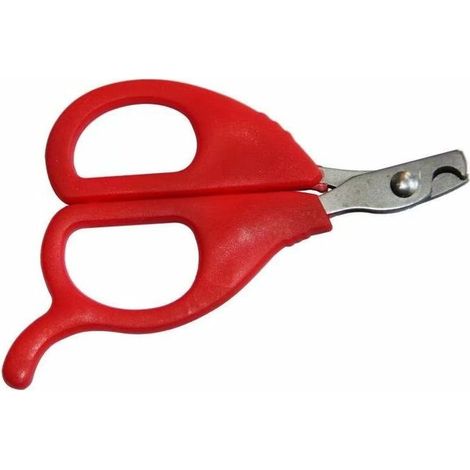 Coupe-ongles pour chien et chat, ciseaux de toilettage, rouge, 10,1x6,1 cm – DELKEVIC