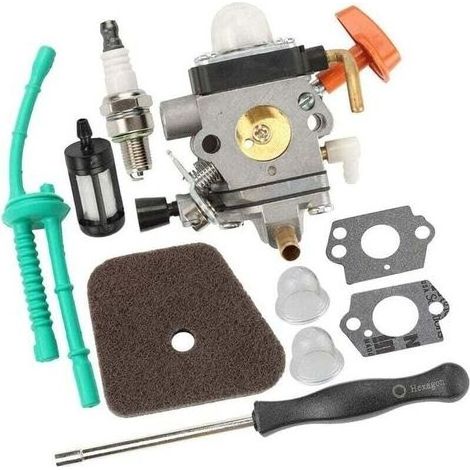 pair Kit de tronçonneuse carburateur FS100 FS110 tondeuse carburateur de tronçonneuse, kit de débroussailleuse de carburateur de remplacement pour STIHL HL90 HL95 HL95K HT100 HT101 (1/4)