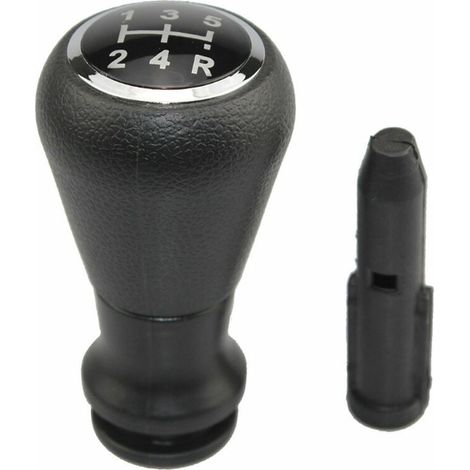 Sostituzione pezzi di ricambio pomello cambio 5 marce per Citroen Peugeot206 207 307 308, nero (1/5)