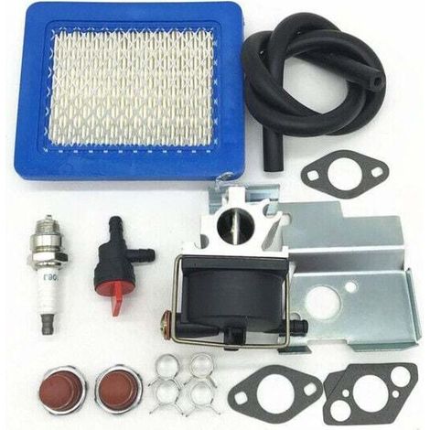 640020 Carburettor Carb Air Filter Spark Plug Kit Compatible with Tecumseh 640020A 640020B VLV126 VLV60 VLV50 VLV55 VLV65 VLV66 VLV126A 6.5HP 6.75HP Lawnmower Engine (1/4)