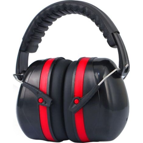 Casque antibruit avec fixation en éponge PVC, réduction du bruit et isolation phonique, adapté aux chantiers, ateliers, (1/4)