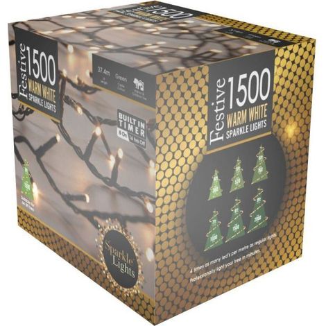 Sparkle Lights - Warm White - 1500 LED Lights (P011315)