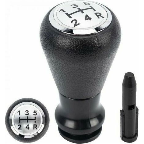 Pommeau de levier de vitesse 5 vitesses, Citroën C1 C3 C4, Peugeot 106 107 205 206 207 306 307 308 309 405 406 407 508 605 607 (1/4)