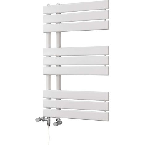 Tristan - White Dual Fuel Towel Rail H816mm x W500mm Standard (1/3)