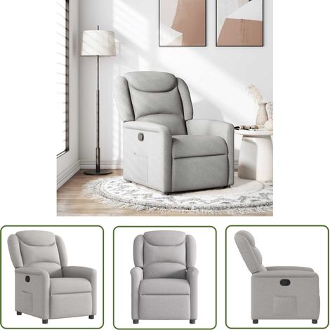 Maison Exclusive - Relaxsessel Wolkengrau Stoff (1/5)