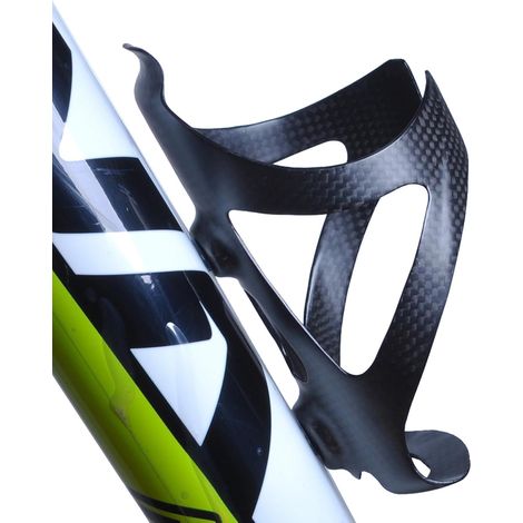 Ultraleichter Flaschenhalter aus Vollcarbonfaser, kompatibel mit Rennrädern und Mountainbikes.