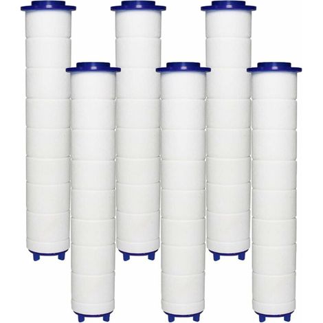 FILTRE Pommeau Douche 6 Filtres en Coton PP, Élément Filtrant en Coton PP pour Douchette et Filtre Ionique, pour Pommeau Douche Pluie (1/5)