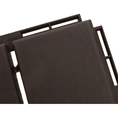 Baldosas encajables para terraza 30 x 30 cm 9 piezas marrón (1/5)