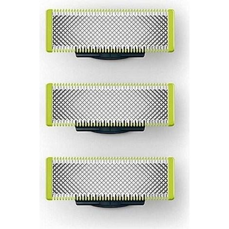 Packung mit 3 Ersatzrasierklingen, kompatibel mit Philips OneBlade Rasierern