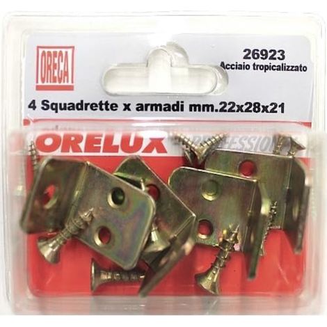ORECA - SQUADRETTE PER ARMADI 22X28X21MMSPESSORE 2MM