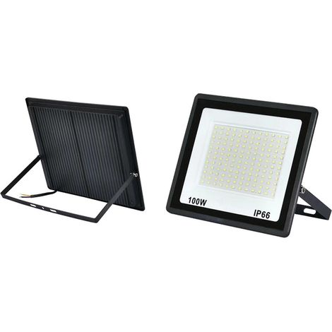 Projecteur LED Extérieur 100W, Blanc Lumineux, 220V, Anti-Éblouissement, Étanche, Lumière de Stade