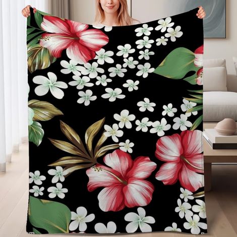 Couverture polaire douce et chaude 60x80 pouces, pour lit, canapé, voyage, camping et sortie (1/4)