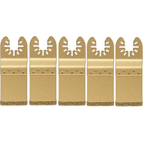 5 Pezzi Lama Diamantata Oscillante Universale / Set per Adattamento Lama Multi-utensile Disco da Taglio (1/5)