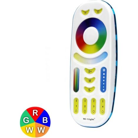 Mando a distancia multizona RGBWW RF 4 zonas Ledkia®
