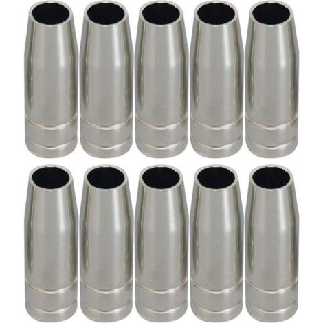 MIG CO2 torche de soudage de Conical Buse et Shield Cup et Buse de gaz 10pk