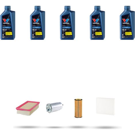 Kit tagliando 4 FILTRI e 5L OLIO compatibile con Vw New Beetle / Cabrio 1.9 TDI 74kw Dal 2000 al 2010 (1/5)