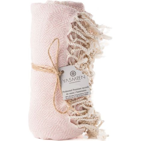 Asciugamano Hammam Yasmeen Premium rosa cipria - Peshtemal (1/3)