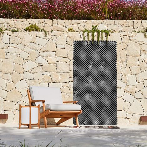 NORTENE Treillis pare-vue anthracite 120 x 60 cm - tiges de saule - fil galvanisé (1/3)