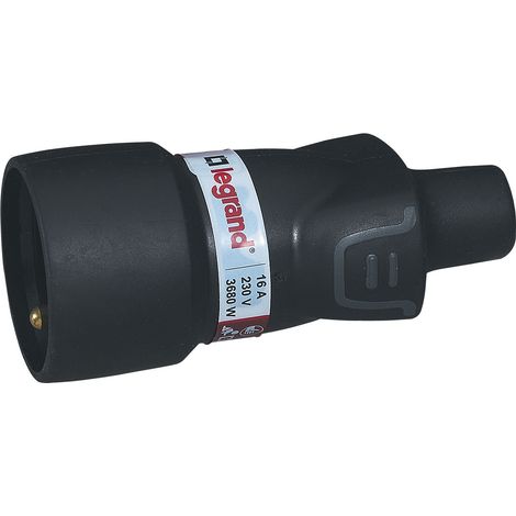 Legrand – Prise en caoutchouc portable Helmo 2P+Z 16A – Indice de protection IP44 – Borne à vis – Pour chantiers humides