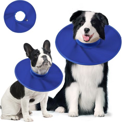 Collier Élisabéthain pour Chien en Tissu Oxford - Imperméable et Protection Anti-Léchage (1/4)