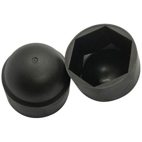 Pair Lntyq 100 pièces - Cache vis écrou de protection M8 clef de 13 mm - plastique NOIR (1/3)