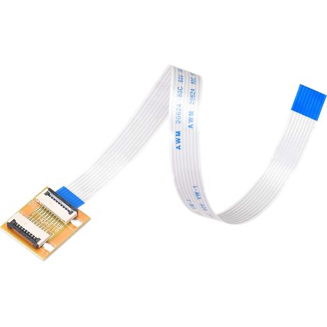 Flexible Plat Câble (A Type) et Retourner pour Monter Extension Adaptateur Kit 8 Broche 1.0mm Pas 200mm FFC pour LCD TV Voiture Audio Lecteur DVD Portable (1/5)