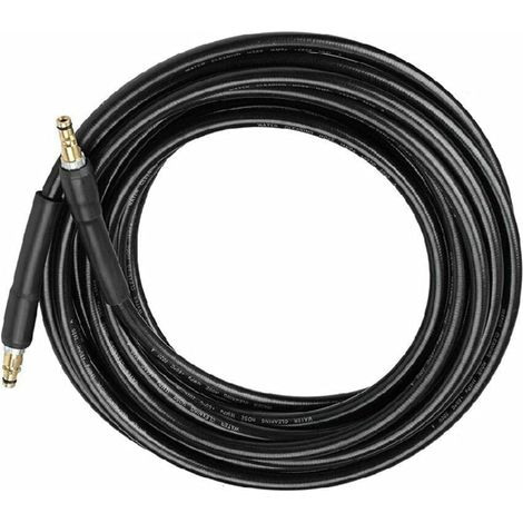 YMYNY Tuyau de rechange pour nettoyeur haute pression Kärcher série K, 10 m, pour nettoyeurs domestiques Kärcher K2, K3, K4, K5, K7, connecteur rapide à clic, rallonge pour tuyau d'eau propre (1/4)