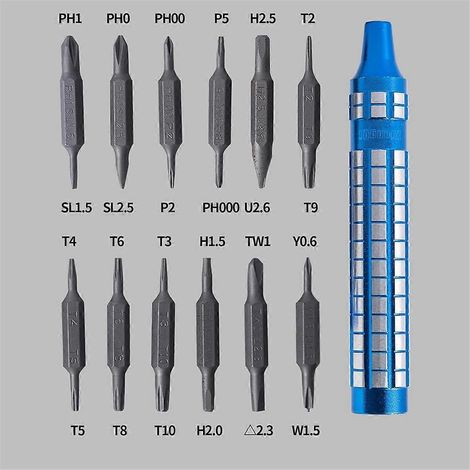 Jeu de tournevis, tournevis manuel type stylo, gris (1/5)