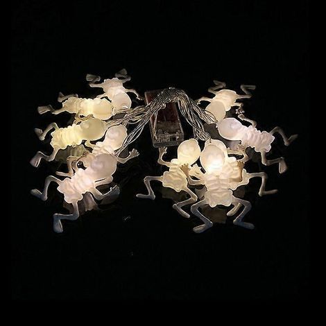 Guirlande lumineuse citrouille d'Halloween 1,5 m, 10 LED, décorations pour fête d'Halloween, intérieur et extérieur, lampe fantôme, ornement 2024Style7