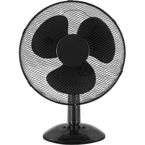 Ventilador sobremesa Pizarro grande 40W 3 velocidades fijo y rotatorio