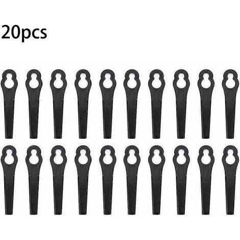 Lot de 20 lames de rechange en plastique pour tondeuses Einhell BG-CT 18 Li, RG-CT 18/1 Li et GE-CT 18Li. Qualité garantie à 100 %. (1/5)