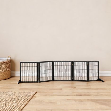 Enclos pour chat schwarz en kiefernholz Stahl 432 x 36 x 70 cm (1/5)