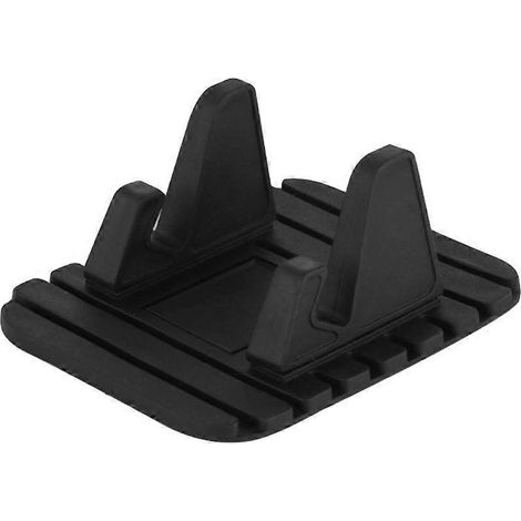 Multifunktionale Kfz-Halterung für Mobiltelefon-Navigationssysteme, Silikon-Auto-Armaturenbrett-Tischständer für Smartphones (Schwarz)-Black (1/2)