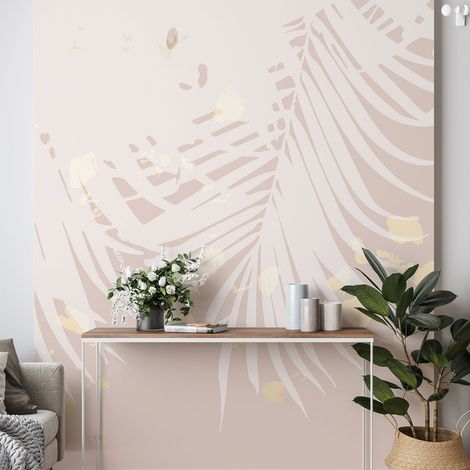 Papier peint panoramique - Feuilles de Palmier Design - 130 cm x 173 cm (1/4)