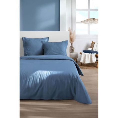 Parure de lit 260 x 240 cm Cocon bleu (1/3)