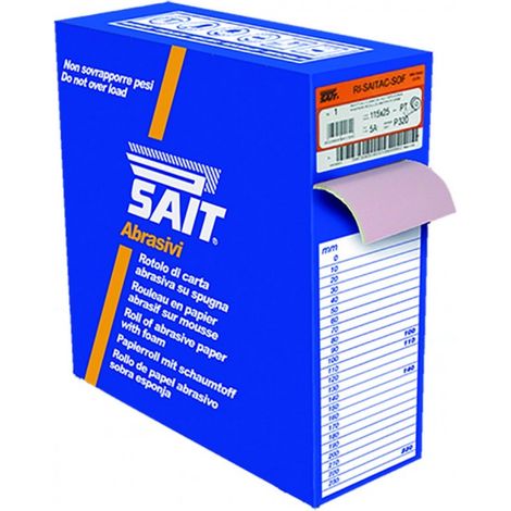 Carta Abrasiva Ri-Saitac-Sof 3S - 115 mm x 25 metri - Grana 240