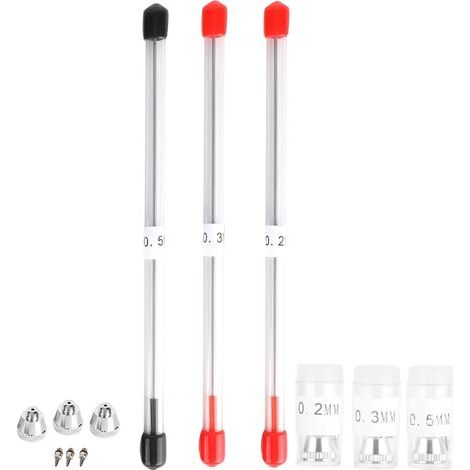 0.2/0.3/0.5mm Buse pour Aérographe, Aiguille et Capuchon de Rechange pour Pistolet de Pulvérisation (1/5)