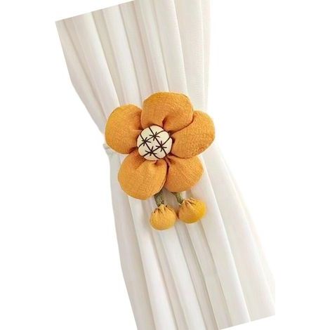 Embrasses de rideaux vintage, tringles à rideaux à motifs floraux (lot de deux) (1/5)