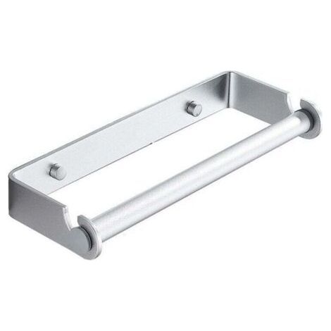 27cm Toilet Paper Holder, Self-Adhesive Toilet Paper Holder, Stainless Steel Toilet Paper Holder, Wall Mounted Roll Holder, for Kitchen, Bathroom, Bedroom(Silver) (1/5)
