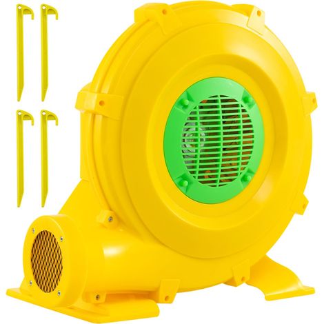 Soffiatore d'aria potente e portatile 43 x 26 x 40 cm per castelli gonfiabili e scivoli d'acqua giallo PP 200013613