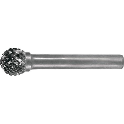 Fresa rotativa KUD D.12mm longitud cabeza 11mm vástago D.6mm HM corte cruzado TECWERK (1/2)