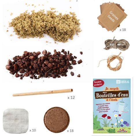 Kit d'activité : Je recycle mes bouteilles d'eau au jardin (1/2)